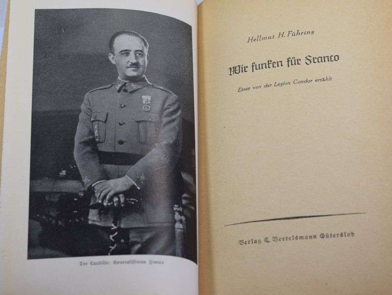 WW2 German Book 1941 Wir Funken fur Franco Spanish Civil War — image 8