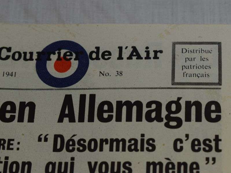 61 Original WW2 RAF Air Drop Miniature Newspaper in French 1941 — image 4