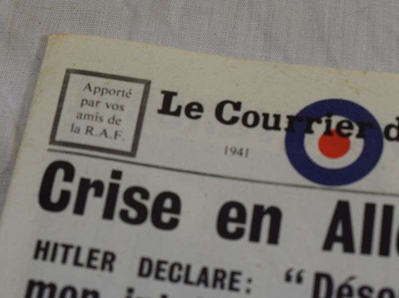61 Original WW2 RAF Air Drop Miniature Newspaper in French 1941 — image 5