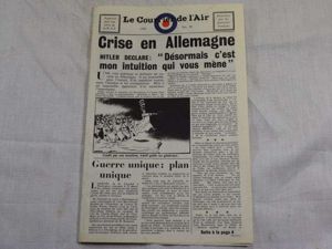 61 Original WW2 RAF Air Drop Miniature Newspaper in French …