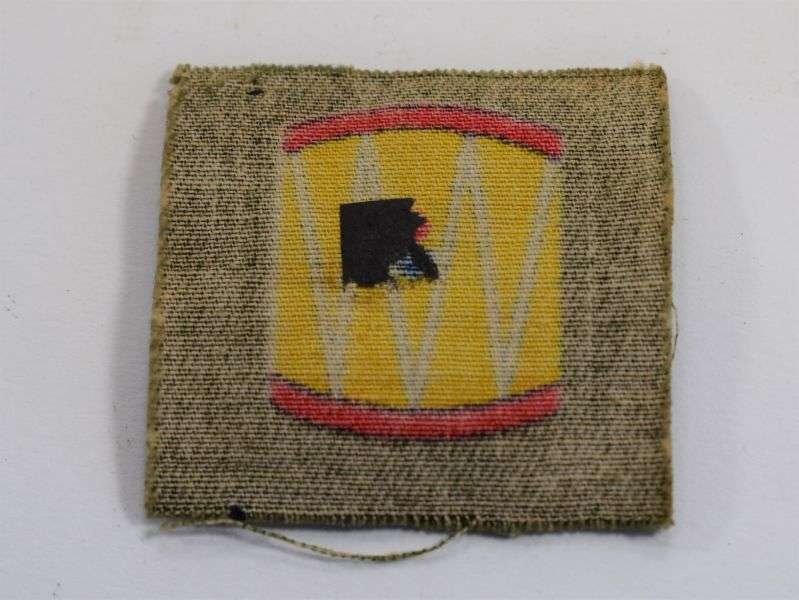 Original WW2 Printed Cloth Badge to The 45th West Country Regt — image 2