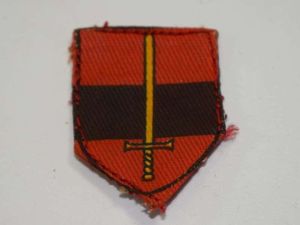 Vintage TA Troops printed Cloth Badge