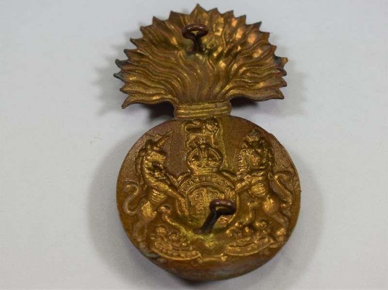 Excellent Original Large WW1 WW2 Royal Scots Fusiliers Cap Badge — image 2