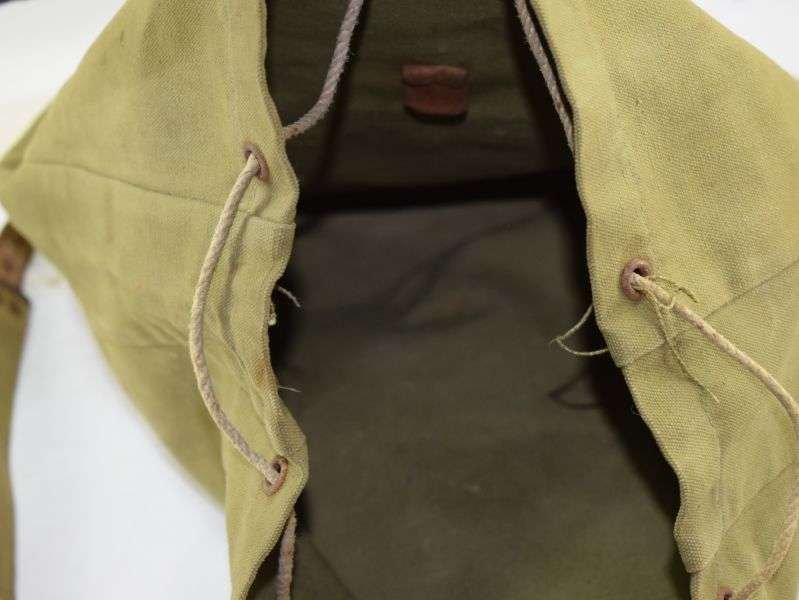 Unusual Post WW2 Small Knapsack Made From WW2 German & US Army Items — image 11