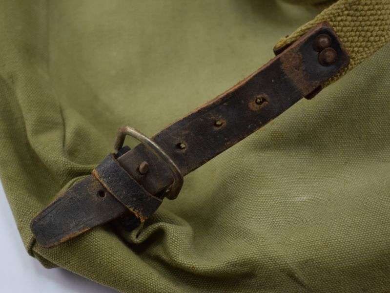 Unusual Post WW2 Small Knapsack Made From WW2 German & US Army Items — image 5