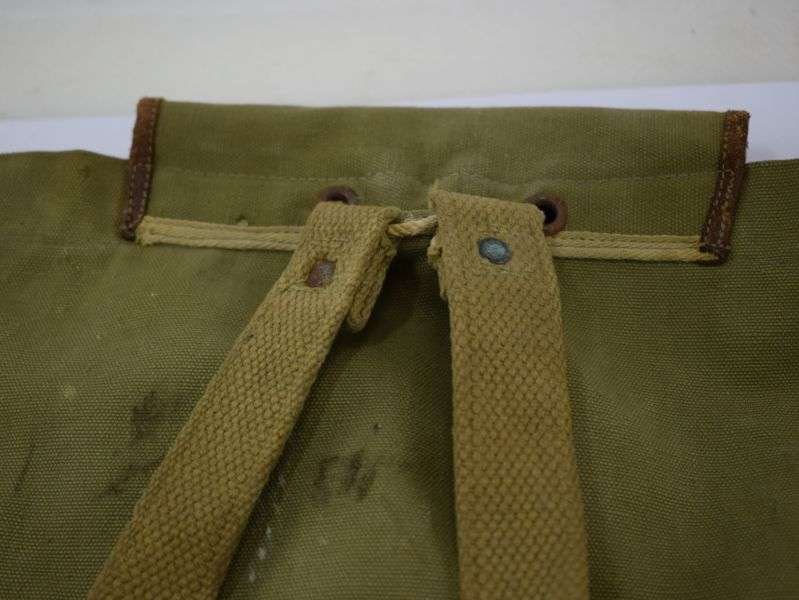 Unusual Post WW2 Small Knapsack Made From WW2 German & US Army Items — image 7