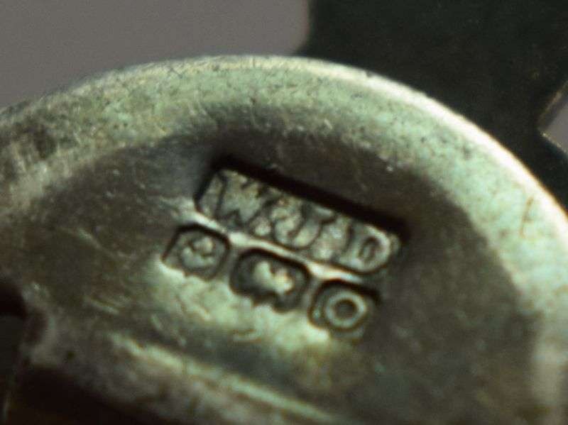 11 Excellent WW2 British Royal Army Reserve Lapel Badge Hallmarked Silver Birmingham 1938 — image 2