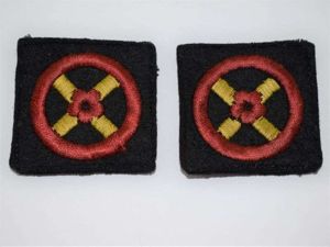 Original WW2 Woven UK Western Command Cloth Badges