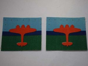 Original WW2 Air Formation Signals Printed Cloth Insignia