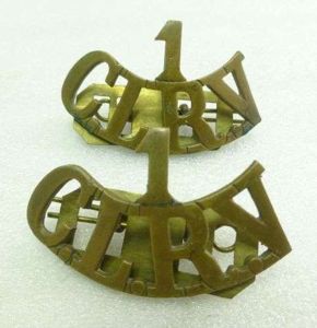 WW1 1st County of London Rifle Volunteers Brass Titles