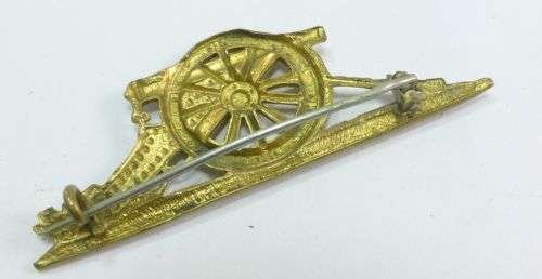 9 WW1 WW2 Royal Artillery Field Gun Pin Brooch — image 3