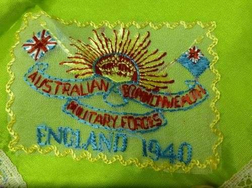 Interesting WW2 Australian Sweetheart Hanky England 1940 — image 3