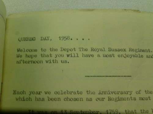 Pair of Royal Sussex Quebec Day Programs 1958 & 1952 — image 4