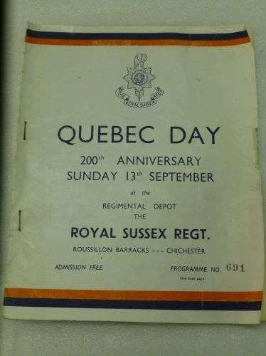 Pair of Royal Sussex Quebec Day Programs 1958 & 1952 — image 5
