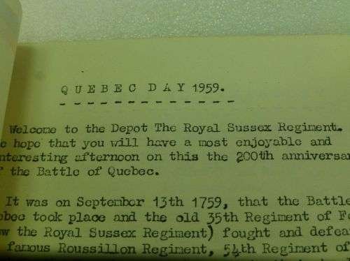 Pair of Royal Sussex Quebec Day Programs 1958 & 1952 — image 6