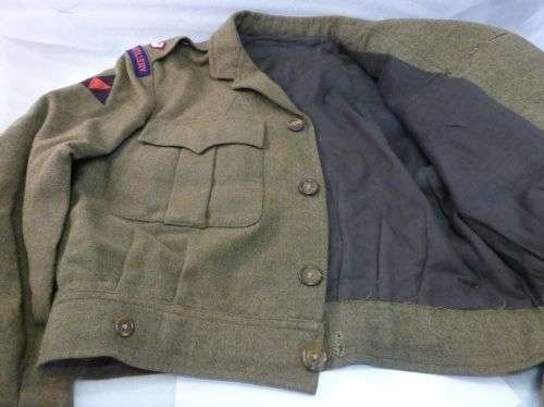 Post WW2 RA 3rd Infantry Officers Tailor Made BD Blouse — image 3