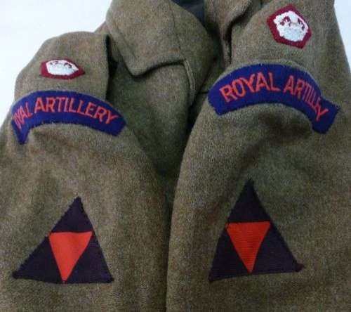 Post WW2 RA 3rd Infantry Officers Tailor Made BD Blouse — image 7