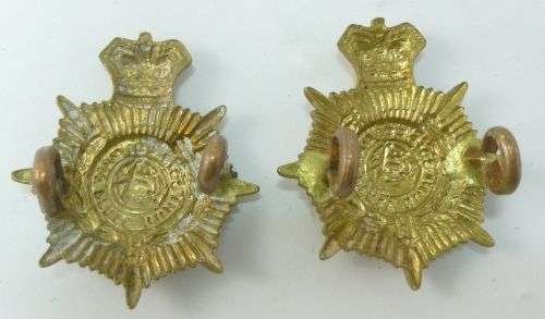 38 Original Victorian Army Service Corps Collar Badges — image 2