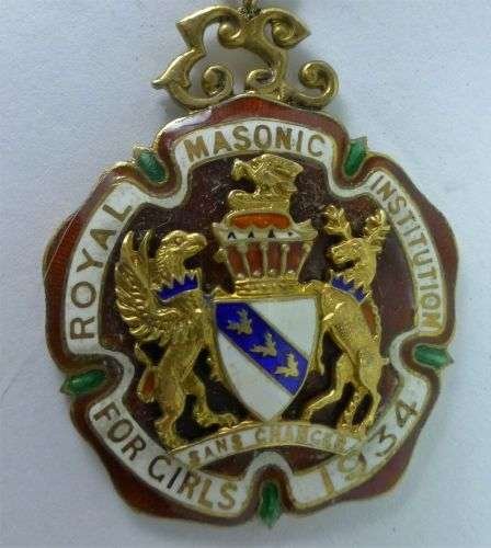 Group of 4 Male & Female Issue Masonic Medals — image 6