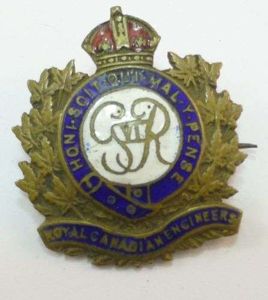 WW2 Royal Canadian Engineers Sweetheart Brooch
