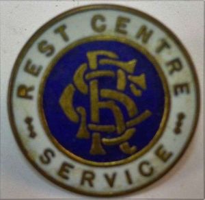 Original WW2 Rest Centre Service Pin Badge