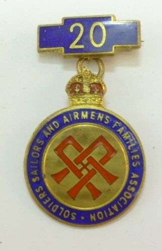 Named Badge Soldiers Sailors & Airmen Families Association 20 Ye — image 2