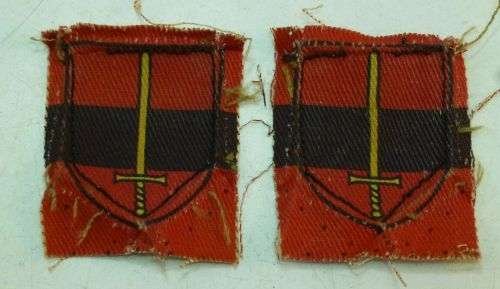 5 Pre WW2 Post WW2? Territorial Army Troops Printed Insignia — image 2