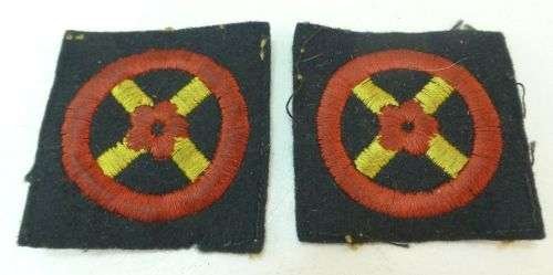 43 Matching WW2 Western Command UK Cloth Badges — image 2