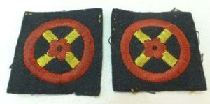43 Matching WW2 Western Command UK Cloth Badges