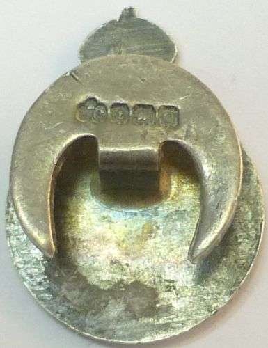 British Royal Army Reserve Silver Lapel Badge 1938 — image 3