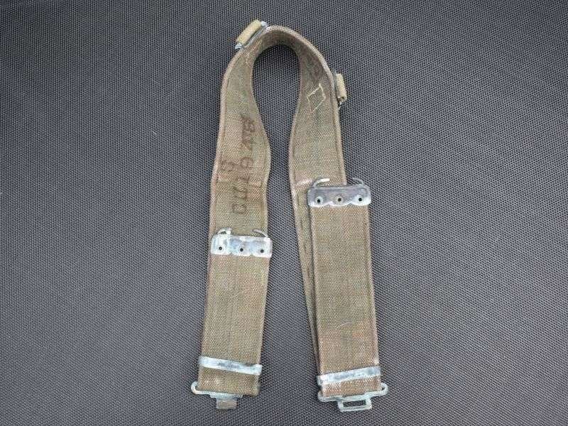 111) Unissued WW2 Pat Indian Made Pre Dyed Jungle Green Web Belt 1946 — image 5