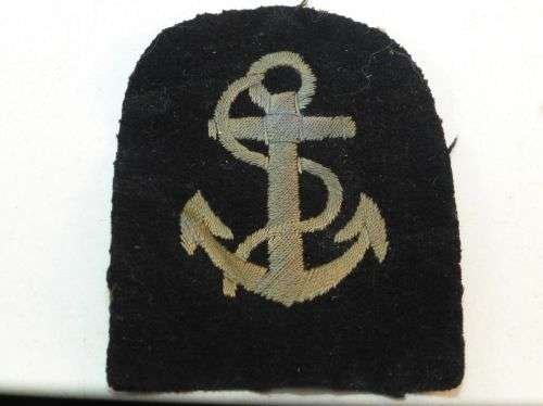 WW1 ? WRNS Leading Wren Rank Badge Blue Anchor — image 2