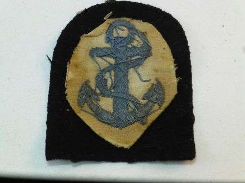 WW1 ? WRNS Leading Wren Rank Badge Blue Anchor — image 3
