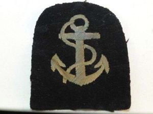 WW1 ? WRNS Leading Wren Rank Badge Blue Anchor