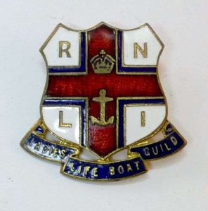 Kings Crown RNLI Ladies Life Boat Guild Enamel Badge