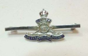 WW1 WW2 Royal Artillery Sweetheart Brooch