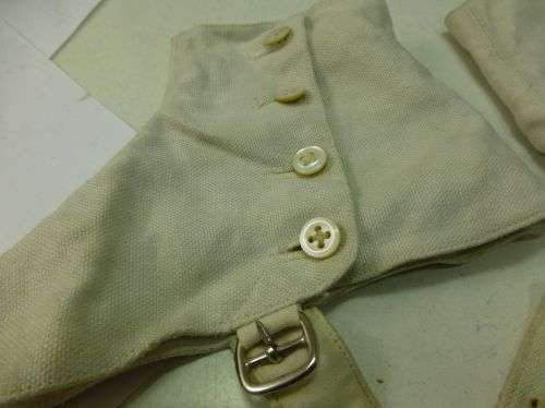 Vintage Military? White Canvas Spats — image 3