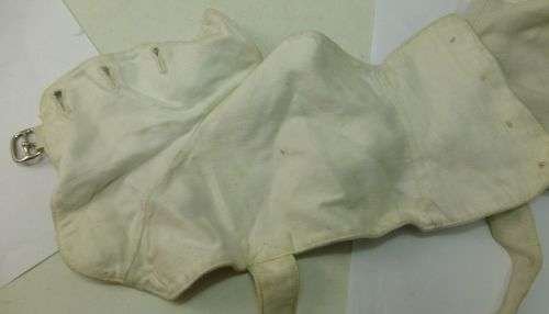 Vintage Military? White Canvas Spats — image 6