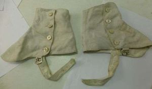 Vintage Military? White Canvas Spats