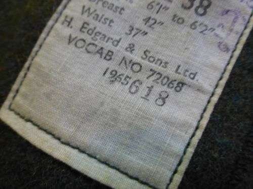 1965 Dated Royal Marines Lovat Suit Serge Jacket & Trousers — image 10