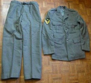1965 Dated Royal Marines Lovat Suit Serge Jacket & Trousers