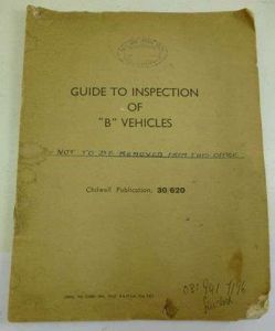 1943 Guide to Inspection B Vehicles