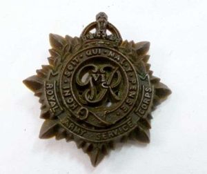 Royal Army Service Corps Bakelite Cap Badge