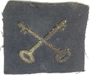 WW2 British 2nd Infantry Div Officers Cloth Badge
