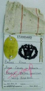 British Army Sealed Pattern Rifle Regiments WOII Badge