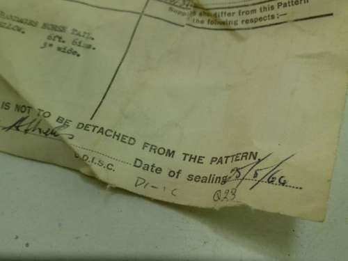 British Army Sealed Pattern Yellow Horse Tail Bandage — image 4