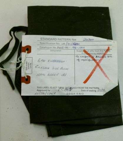 British Army Sealed Pattern Rucksack Side Pouch Waterproof Insert — image 2