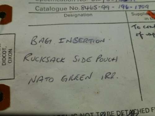 British Army Sealed Pattern Rucksack Side Pouch Waterproof Insert — image 3