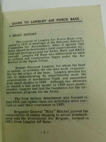 1948 US Air Force Guides To Langley & Mitchel Air Bases — image 19