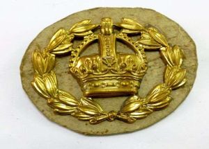 WW1 WW2 British Army Warrant Officers Brass Crown